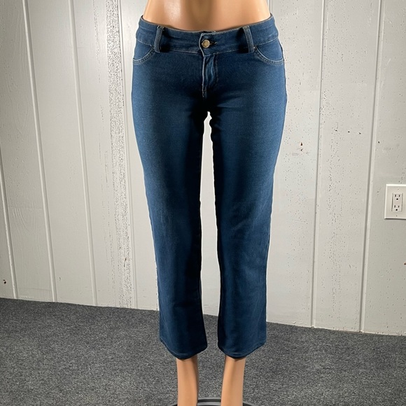 *Jennifer Lopez Women's Crop Straight Leg Denim Jeans Sz 9 - Picture 11 of 11